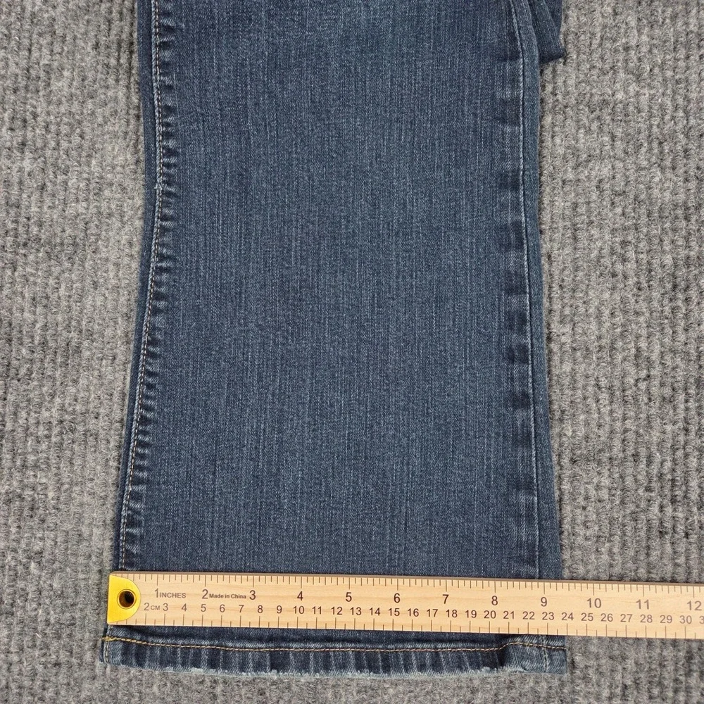 Michael Kors‎ Womens 16S Dark Wash Bootcut Denim Jeans Blue Mid Rise Stretch